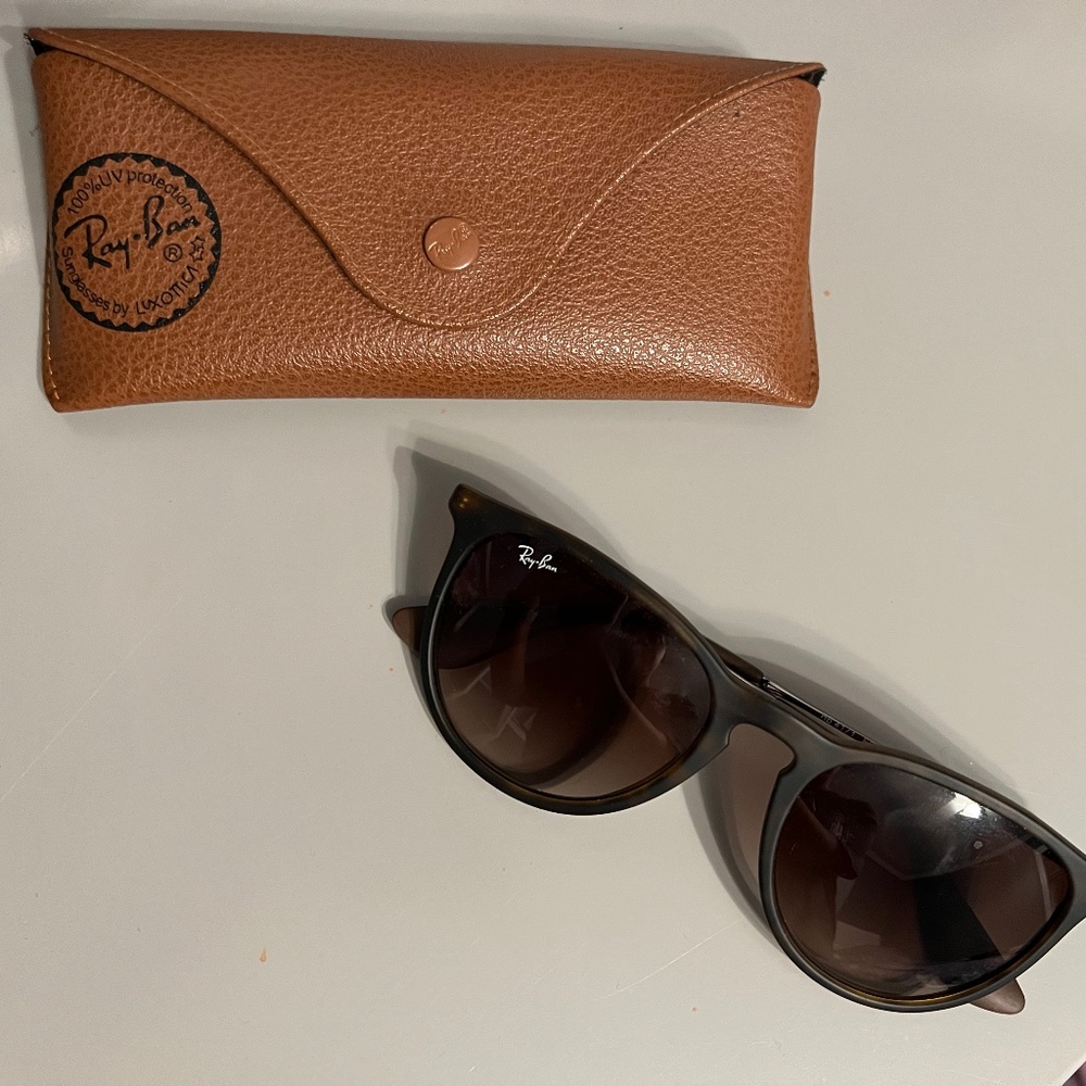 Ray-Ban Erika Classic Sunglasses in Tortoise and Brown